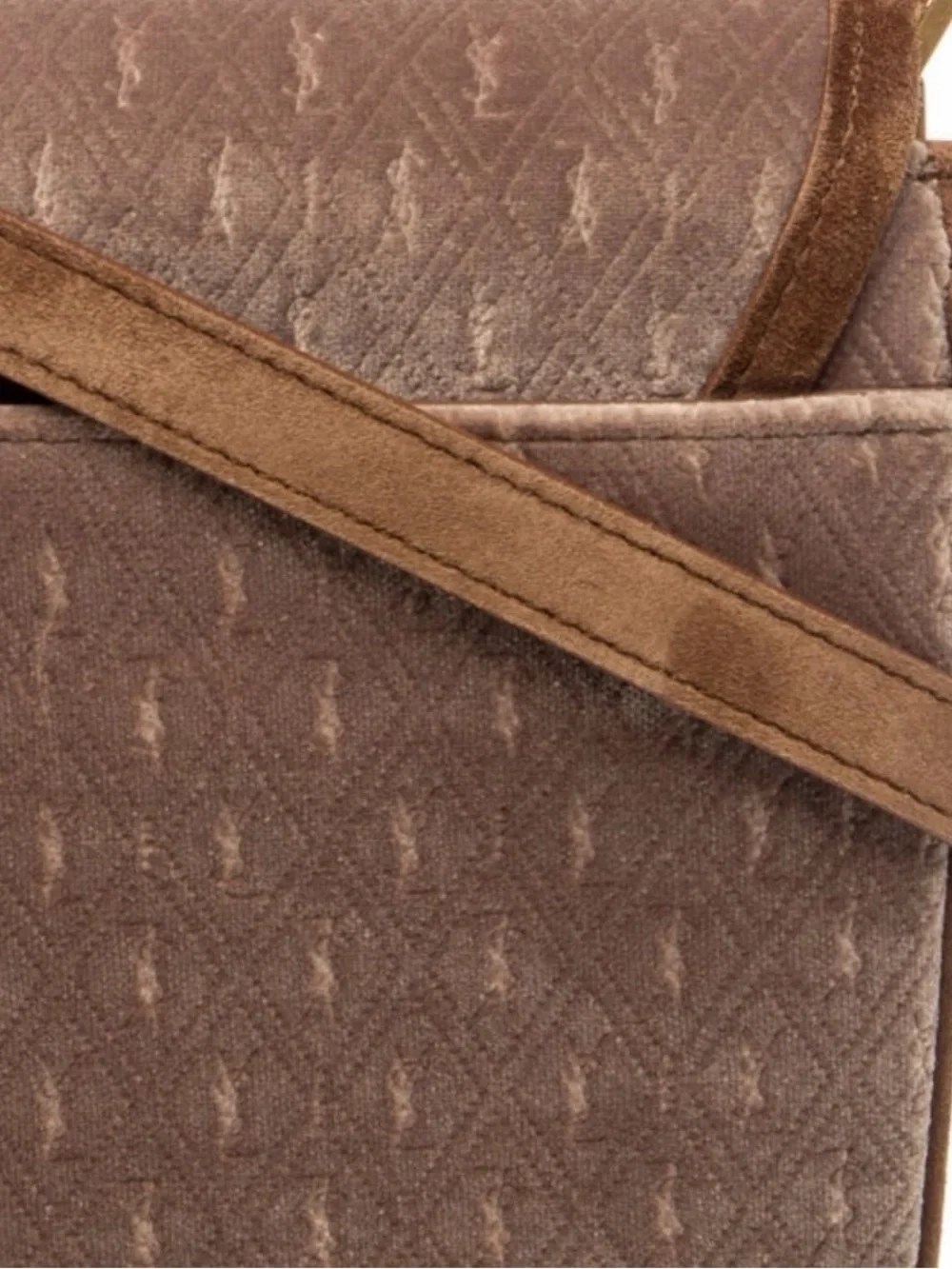 Saint Laurent Brown Signature Yves Crossbody Bag